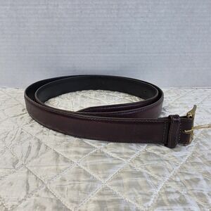 Leegin Genuine Leather Belt Size 44 Made In USA Brass Buckle
